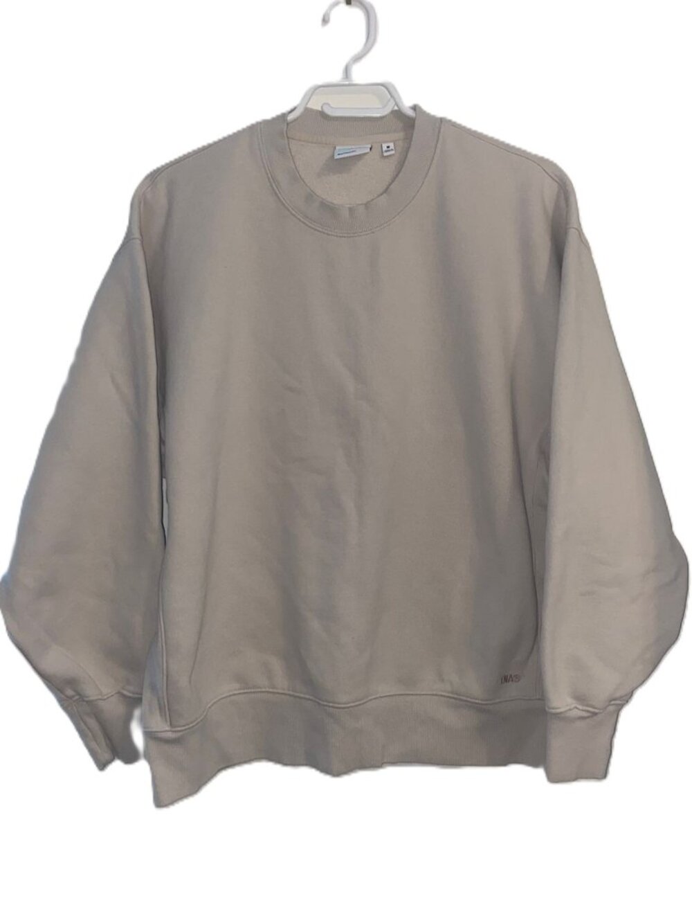Aritzia TNA Sweatfleece Cozy Fleece Boyfriend Fit Crew Neck Sweatshirt Medium